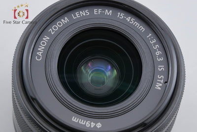 【中古】Canon キヤノン EF-M 15-45mm f/3.5-6.3 IS STM ブラック