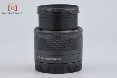 【中古】Canon キヤノン EF-M 15-45mm f/3.5-6.3 IS STM ブラック