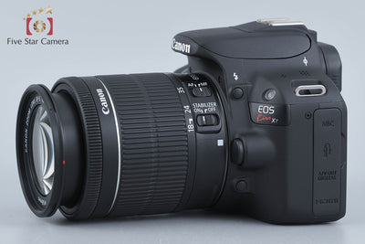 【中古】Canon キヤノン EOS Kiss X7 EF-S 18-55mm IS STM レンズキット ブラック シャッター回数僅少