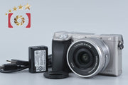 【中古】SONY ソニー α6000 ILCE-6000 シルバー パワーズームレンズキット 多言語対応