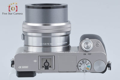 【中古】SONY ソニー α6000 ILCE-6000 シルバー パワーズームレンズキット 多言語対応