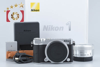 【中古】Nikon ニコン 1 J5 シルバー 標準パワーズームキット シャッター回数僅少 元箱付き