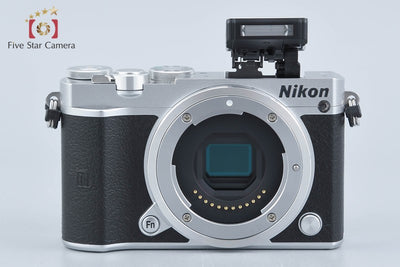【中古】Nikon ニコン 1 J5 シルバー 標準パワーズームキット シャッター回数僅少 元箱付き
