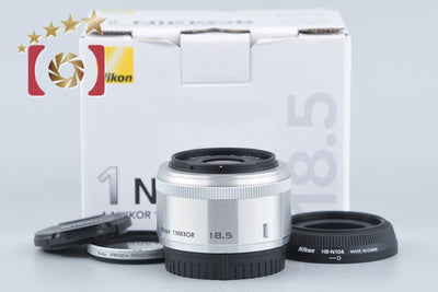 【中古】Nikon ニコン 1 NIKKOR 18.5mm f/1.8 シルバー 元箱付き