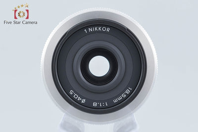 【中古】Nikon ニコン 1 NIKKOR 18.5mm f/1.8 シルバー 元箱付き