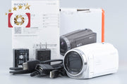 【中古】SONY ソニー ハンディカム HDR-CX680 ホワイト デジタルビデオカメラ 元箱付き 多言語対応