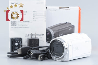 【中古】SONY ソニー ハンディカム HDR-CX680 ホワイト デジタルビデオカメラ 元箱付き 多言語対応