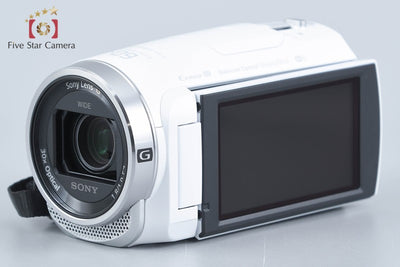【中古】SONY ソニー ハンディカム HDR-CX680 ホワイト デジタルビデオカメラ 元箱付き 多言語対応