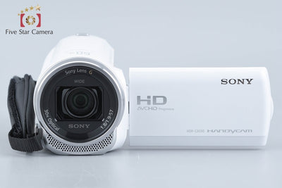 【中古】SONY ソニー ハンディカム HDR-CX680 ホワイト デジタルビデオカメラ 元箱付き 多言語対応