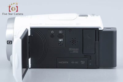 【中古】SONY ソニー ハンディカム HDR-CX680 ホワイト デジタルビデオカメラ 元箱付き 多言語対応