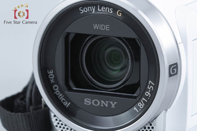 【中古】SONY ソニー ハンディカム HDR-CX680 ホワイト デジタルビデオカメラ 元箱付き 多言語対応