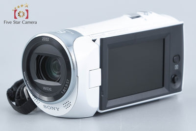 【中古】SONY ソニー ハンディカム HDR-CX470 ホワイト デジタルビデオカメラ 元箱付き