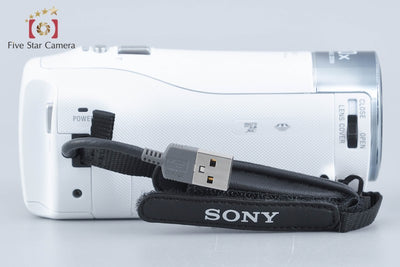 【中古】SONY ソニー ハンディカム HDR-CX470 ホワイト デジタルビデオカメラ 元箱付き