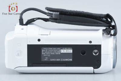 【中古】SONY ソニー ハンディカム HDR-CX470 ホワイト デジタルビデオカメラ 元箱付き
