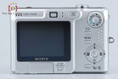 【中古】SONY ソニー Cyber-Shot DSC-W30 シルバー コンパクトデジタルカメラ