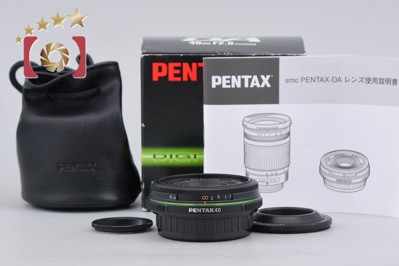 【中古】PENTAX ペンタックス SMC DA 40mm f/2.8 Limited ブラック 元箱付き