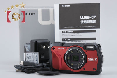 【中古】RICOH リコー PENTAX ペンタックス WG-7 レッド 防水アクションカメラ シャッター回数僅少 元箱付き