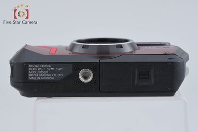 【中古】RICOH リコー PENTAX ペンタックス WG-7 レッド 防水アクションカメラ シャッター回数僅少 元箱付き