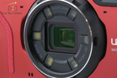 【中古】RICOH リコー PENTAX ペンタックス WG-7 レッド 防水アクションカメラ シャッター回数僅少 元箱付き