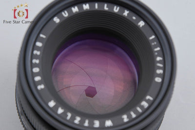【中古】Leica ライカ SUMMILUX-R 50mm f/1.4 3カム 2026.8月 オーバーホール済み