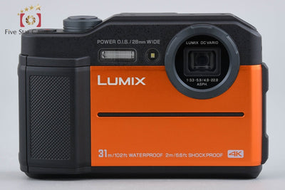 【中古】Panasonic パナソニック LUMIX DC-FT7 オレンジ コンパクトデジタルカメラ 元箱付き