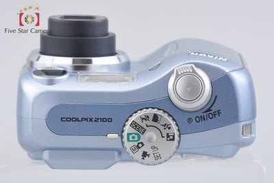 【中古】Nikon ニコン COOLPIX E2100 シルキーブルー コンパクトデジタルカメラ