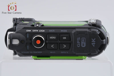 【中古】OLYMPUS オリンパス STYLUS TG-TRACKER グリーン アクションカメラ 元箱付き