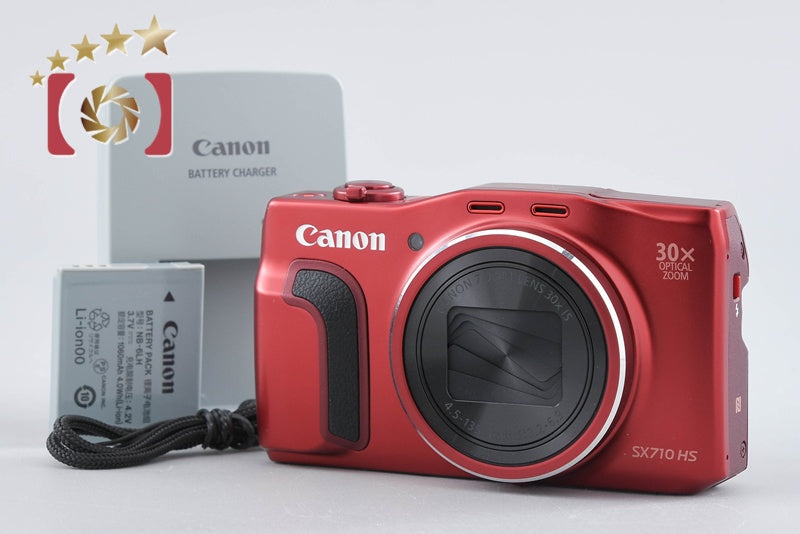 【中古】Canon キヤノン PowerShot SX710 HS レッド コンパクトデジタルカメラ