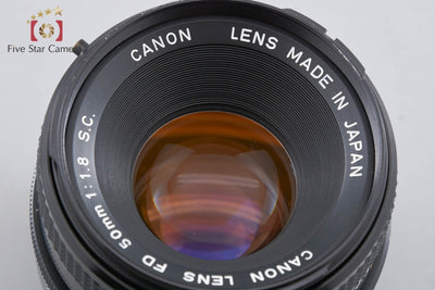 【中古】Canon キヤノン FD 50mm f/1.8 S.C.
