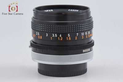【中古】Canon キヤノン FD 50mm f/1.8 S.C.