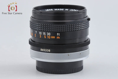 【中古】Canon キヤノン FD 50mm f/1.8 S.C.