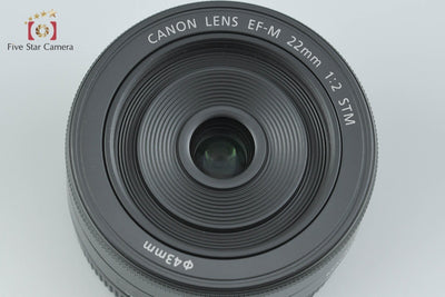 【中古】Canon キヤノン EF-M 22mm f/2 STM ブラック