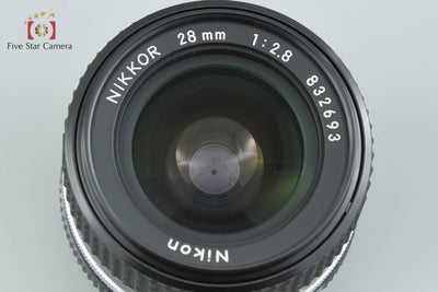【中古】Nikon ニコン Ai-S NIKKOR 28mm f/2.8