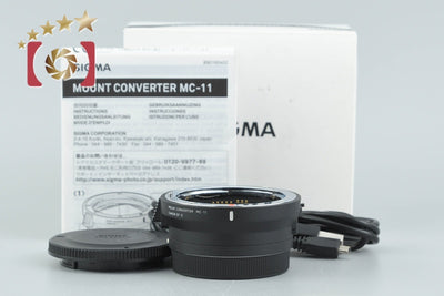 【中古】SIGMA シグマ マウントコンバーター MC-11 Canon EF-E用 Canon EF → ソニーEマウント 元箱付き
