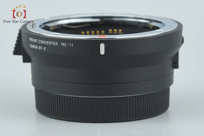 【中古】SIGMA シグマ マウントコンバーター MC-11 Canon EF-E用 Canon EF → ソニーEマウント 元箱付き