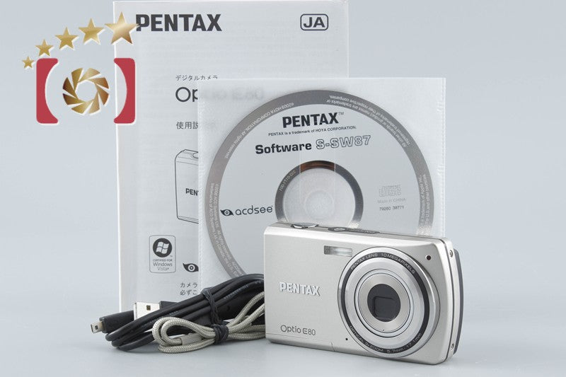 【中古】PENTAX ペンタックス Optio E80 コンパクトデジタルカメラ
