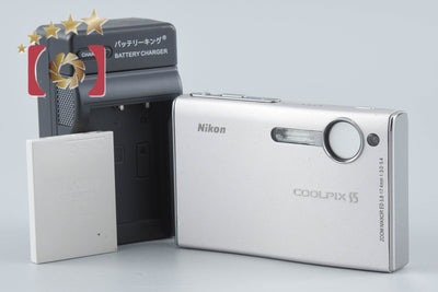 【中古】Nikon ニコン COOLPIX S5 グロスシルバー コンパクトデジタルカメラ