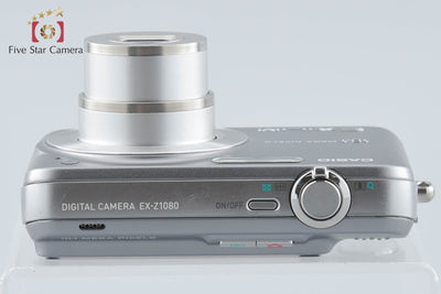 【中古】Casio カシオ EXILIM ZOOM EX-Z1080 グレー コンパクトデジタルカメラ
