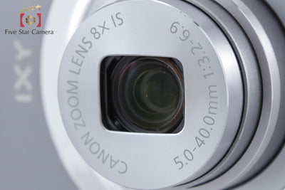 【中古】Canon キヤノン IXY 130 グレー コンパクトデジタルカメラ