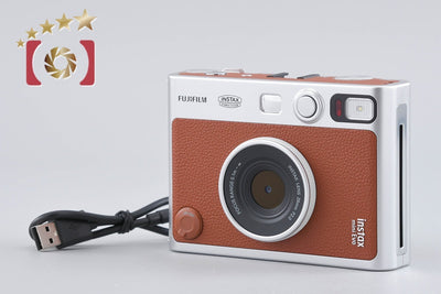 【中古】FUJIFILM 富士フイルム instax Mini Evo ブラウン インスタントカメラ