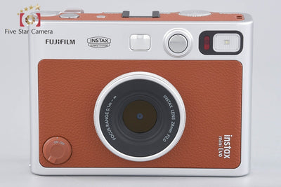 【中古】FUJIFILM 富士フイルム instax Mini Evo ブラウン インスタントカメラ