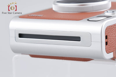 【中古】FUJIFILM 富士フイルム instax Mini Evo ブラウン インスタントカメラ