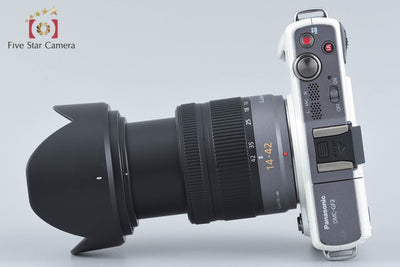 【中古】Panasonic パナソニック LUMIX DMC-GF2 ホワイト + LUMIX G VARIO 14-42mm f/3.5-5.6 ASPH. MEGA O.I.S. H-FS014042