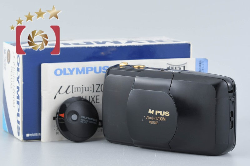 【中古】OLYMPUS オリンパス μ[mju:] ZOOM DELUXE コンパクトフィルムカメラ 元箱付き