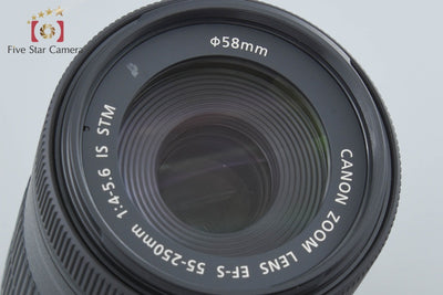 【中古】Canon キヤノン EF-S 55-250mm f/4-5.6 IS STM
