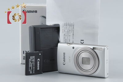 【中古】Canon キヤノン IXY 180 シルバー コンパクトデジタルカメラ 元箱付き