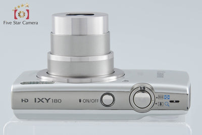 【中古】Canon キヤノン IXY 180 シルバー コンパクトデジタルカメラ 元箱付き