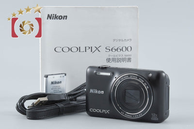 【中古】Nikon ニコン COOLPIX S6600 スマートブラック コンパクトデジタルカメラ