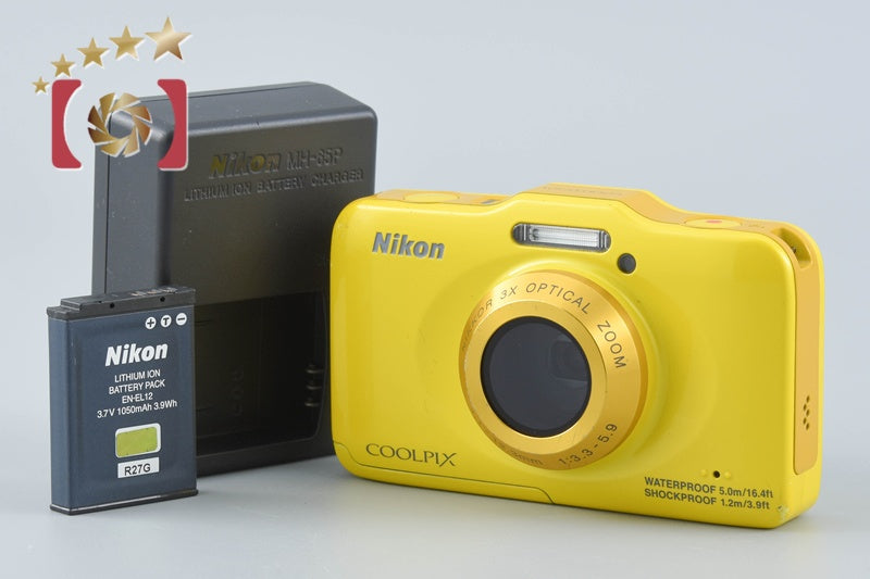 【中古】Nikon ニコン COOLPIX S31 イエロー コンパクトデジタルカメラ