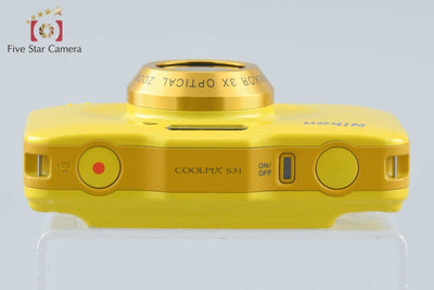 【中古】Nikon ニコン COOLPIX S31 イエロー コンパクトデジタルカメラ